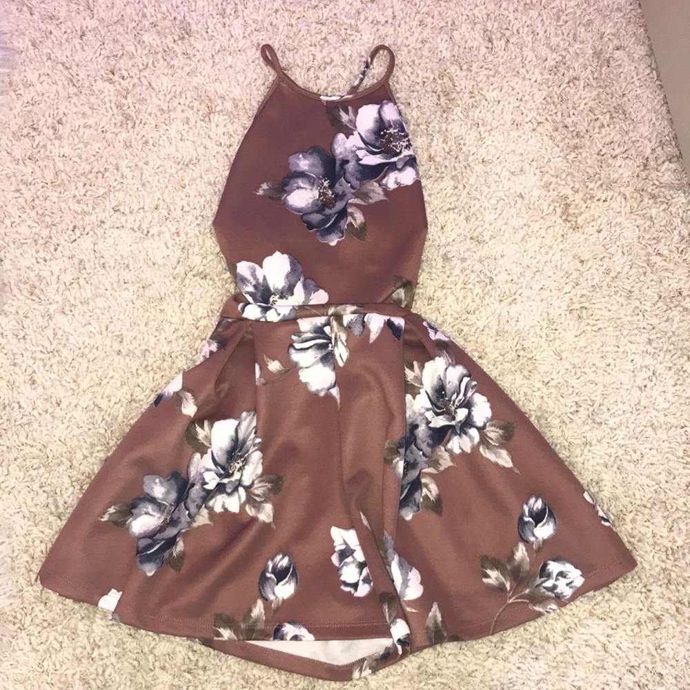 floral dress ROMPER ;)